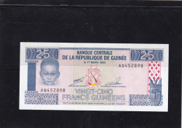 Guinea 25 Francs 1985 Unc - Guinea