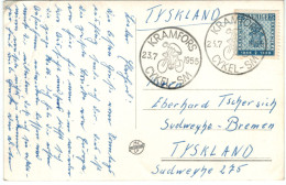 Kramfors 1955 Cykel - Rad-Rennfahrer - Storia Postale