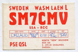 AK 141498 QSL - Sweden - Onslunda - Autres & Non Classés