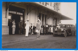 Congo Belge - Elisabethville Gare Railway Station (Bacelar Bebiano Ministro Das Colónias De Portugal) 1929 Carte Photo - Lubumbashi