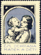 CZECHOSLOVAKIA Vignette Mères & Enfants / Mothers & Children - ČSR Zálepka - Ochrana Matek A Deti Známka (ref.008) - Vignetten (Erinnophilie)