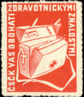 CZECHOSLOVAKIA Vignette Croix Rouge / Red Cross - Percée En Ligne - Line Perf.- Český červený Kříž - Croce Rossa