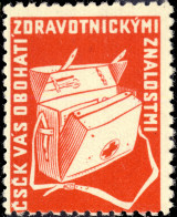 CZECHOSLOVAKIA Vignette Croix Rouge / Red Cross - Perf. L.10-1/2- Český červený Kříž - Croce Rossa