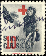 SUISSE / SWITZERLAND Vignette Croix Rouge / Red Cross - S.R.K./C.R.S. 10 - Annulée Plume / Pen Cancelled - Rotes Kreuz