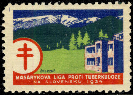 CZECHOSLOVAKIA - 1934 CHRISTMAS SEAL For The Masaryk League Against Tuberculosis In Slovakia (Ref.037) - Enfermedades