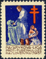 CZECHOSLOVAKIA - 1937 CHRISTMAS SEAL For The Masaryk League Against Tuberculosis In Slovakia (Ref.040) - Krankheiten