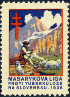 CZECHOSLOVAKIA - 1938 CHRISTMAS SEAL For The Masaryk League Against Tuberculosis In Slovakia (Ref.041) - Disease