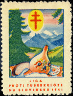 CZECHOSLOVAKIA - 1941 CHRISTMAS SEAL For The League Against Tuberculosis In Slovakia (Ref.044) - Maladies