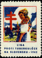 CZECHOSLOVAKIA - 1942 CHRISTMAS SEAL For The League Against Tuberculosis In Slovakia (Ref.045) - Ziekte