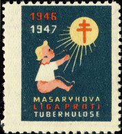 CZECHOSLOVAKIA - 1946-7 CHRISTMAS SEAL For The Masaryk League Against Tuberculosis (Ref.056) - Enfermedades