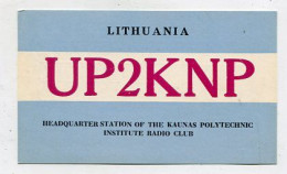 AK 141551 QSL - Lithuania - Kaunas - Otros & Sin Clasificación