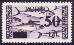 TRIESTE - SLOVENIA - SEGNAT. 0,50L " AMPIO ZERO " - **MNH - 1945 - RARISSIMA - Portomarken