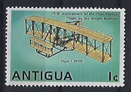 Antigua 1978  75th Ann.of Powered Flight (*) MM - 1960-1981 Autonomie Interne