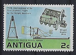 Antigua 1978  75th Ann.of Powered Flight (*) MM - 1960-1981 Autonomia Interna