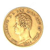 Italie - Royaume De Sardaigne 20 Lire Charles Albert 1845 Gênes - Italian Piedmont-Sardinia-Savoie