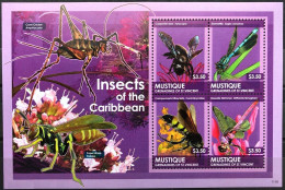 2011 St Vincent Grenadines Mustique 210-213KL Insects 11,00 € - Abeilles