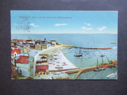 1913 Helgoland Blick Auf Das Unterland (Hafenanlagen) Verlag Albert Rosenthal Bremen No. 9 - Helgoland