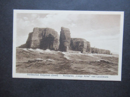 AK Um 1920 Helgoland Nordseebad (Insel) Nordspitze Lange Anna Und Leuchtturm Verlag Rudolf Thode, Cuxhaven - Helgoland