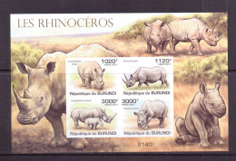 BURUNDI 2011 RHINOCEROS  YVERT N°B151 NEUF MNH** - Rinoceronti