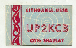 AK 141565 QSL - USSR - Lithuania - Shaulay - Autres & Non Classés