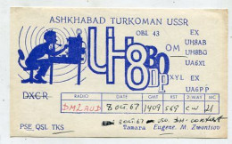 AK 141566 QSL - USSR - Ashkhabad - Otros & Sin Clasificación