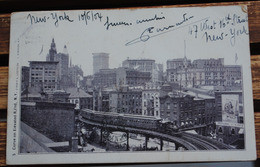 NEW YORK  1954  CURVE ON ELEVATED - Tarjetas Panorámicas