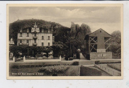 6552 BAD MÜNSTER, Erholungs- Und Urlaubsheim, Saline, Bahnpost Frankfurt - Saarbrücken, 1933 - Bad Muenster A. Stein - Ebernburg