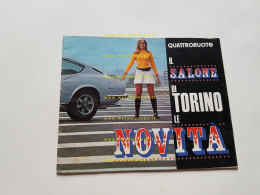 Quattroruote Nuovi Modelli Salone Auto Torino 1969 Opuscolo Originale - Voitures