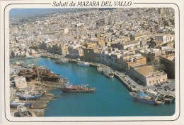 Z6186 Mazara Del Vallo (Trapani) - Porto Canale - Panorama Aereo Vista Aerea Aerial View Vue Aerienne / Non Viaggiata - Mazara Del Vallo