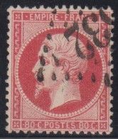 Napoléon N° 24  Oblitéré  - Cote : 60 € - 1862 Napoléon III