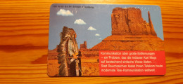 Phonecard Germany A 09 03.94. Karl May, Native American, USA 60.000 Ex. - A + AD-Series : Publicitarias De Telekom AG Alemania