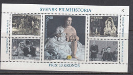 Schweden 1981 - Schwedische Kino, Block 9, MNH** - Blocks & Sheetlets