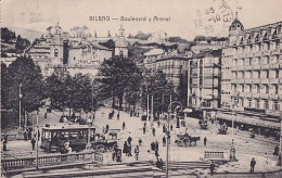 BILBAO        BOULEVARD Y ARENAL    TRAMWAY       + TIMBRE         CARTE DE CARNET - Vizcaya (Bilbao)