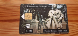 Phonecard Germany A 11 08.92. Direktion Potsdam, Theodor Fontane, Rheinsberg Castle 50.000 Ex. - A + AD-Series : Publicitarias De Telekom AG Alemania