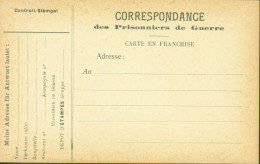 Guerre 14 FM Carte Franchise Militaire éditée Pour Prisonniers De Guerre Allemands En France Dépôt D'Etampe Seine & Oise - Guerra De 1914-18