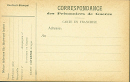 Guerre 14 FM Carte Franchise Militaire éditée Pour Prisonniers De Guerre Allemands En France Dépôt D'Etampe Seine & Oise - 1. Weltkrieg 1914-1918