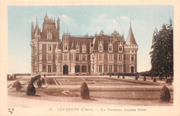 ¤¤   -   VOUZERON    -    Lot De 3 Cartes    -    Le Chateau , Cour D'Honneur, L'Eglise    -   ¤¤ - Vouzeron