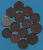 GERMANY DEUTSCHES REICH LOT MONNAIES 14  COINS - Lots & Kiloware - Coins