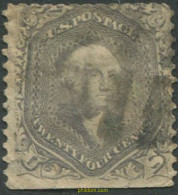 707329 USED ESTADOS UNIDOS 1861 U.S. EN LAS ESQUINAS INFERIORES - Nuovi