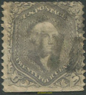 707329 USED ESTADOS UNIDOS 1861 U.S. EN LAS ESQUINAS INFERIORES - Unused Stamps
