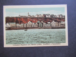 AK 1926 Helgoland Nordseebad Vom Fährboot Gesehen Leuchtturm U. Signalstation Verlag Rudolf Thode Cuxhaven - Helgoland