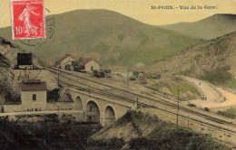 St Pons De Thomières * Vue De La Gare * Ligne Chemin De Fer Hérault - Saint-Pons-de-Thomières
