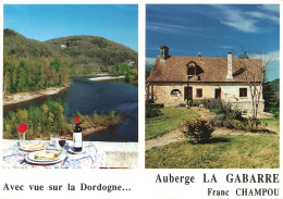 St Julien De Lampon * Cpa Pub Publicité Auberge LA GABARRE , Franc Champou - Autres & Non Classés