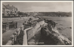 Falmouth Promenade, Cornwall, 1945 - Excel Series RP Postcard - Falmouth