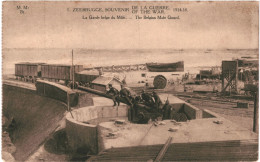 CPA  Carte Postale  Belgique Zeebrugge Souvenir De La Guerre  La Garde Belge Du Môle 1919 VM68742 - Zeebrugge