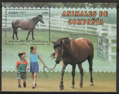 CUBA - BLOC N°191 ** (2004) Cheval - Blocks & Sheetlets