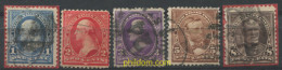 707349 USED ESTADOS UNIDOS 1895 FILIGRANA FRAGMENTOS DE LETRAS (USPS) - Unused Stamps