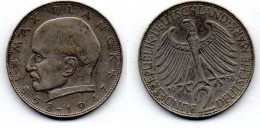 MA 22928 / Allemagne - Deutschland - Germany 2 Mark 1958 D Max Planck TB+ - 2 Marcos