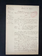 DOCUMENT MAIRIE / SAYAT PUY DE DOME 1901 / PROJET RESEAU TELEPHONIQUE + PLAN - Manuscrits