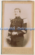 Photographie Ancienne CDV Portrait D'un Militaire Du 7e Régiment Photographe Scherr à Epinal Vosges - Anonieme Personen